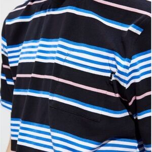2019 Stussy Thomas Striped Pocket T-Shirt XXL Men’s Blue Skater Grunge Y2